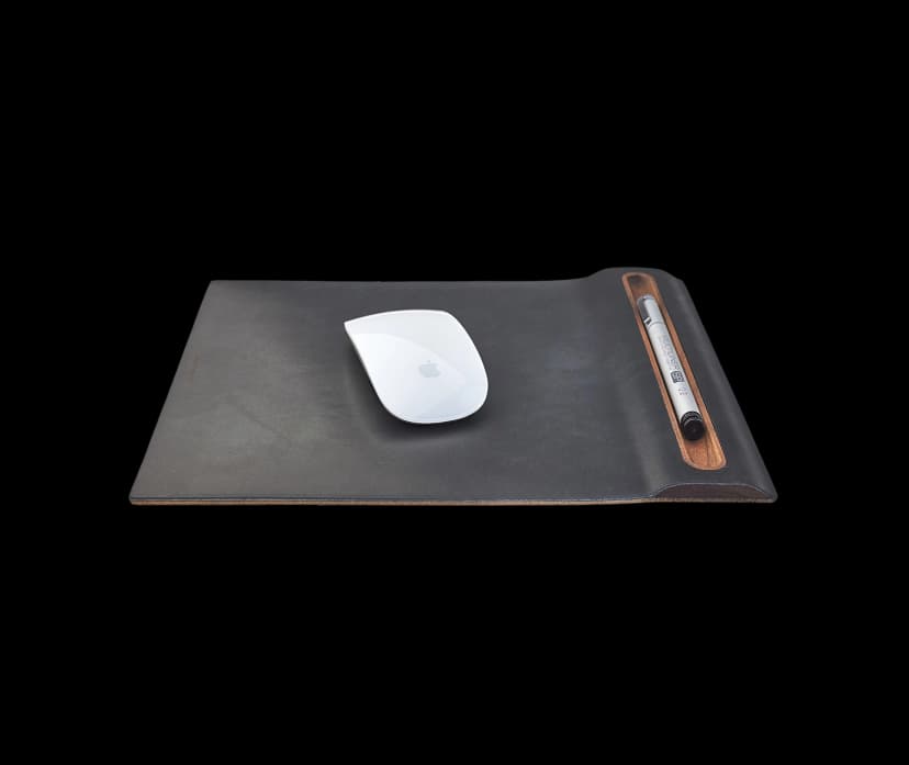 Leather Mousepad with Pen Tray